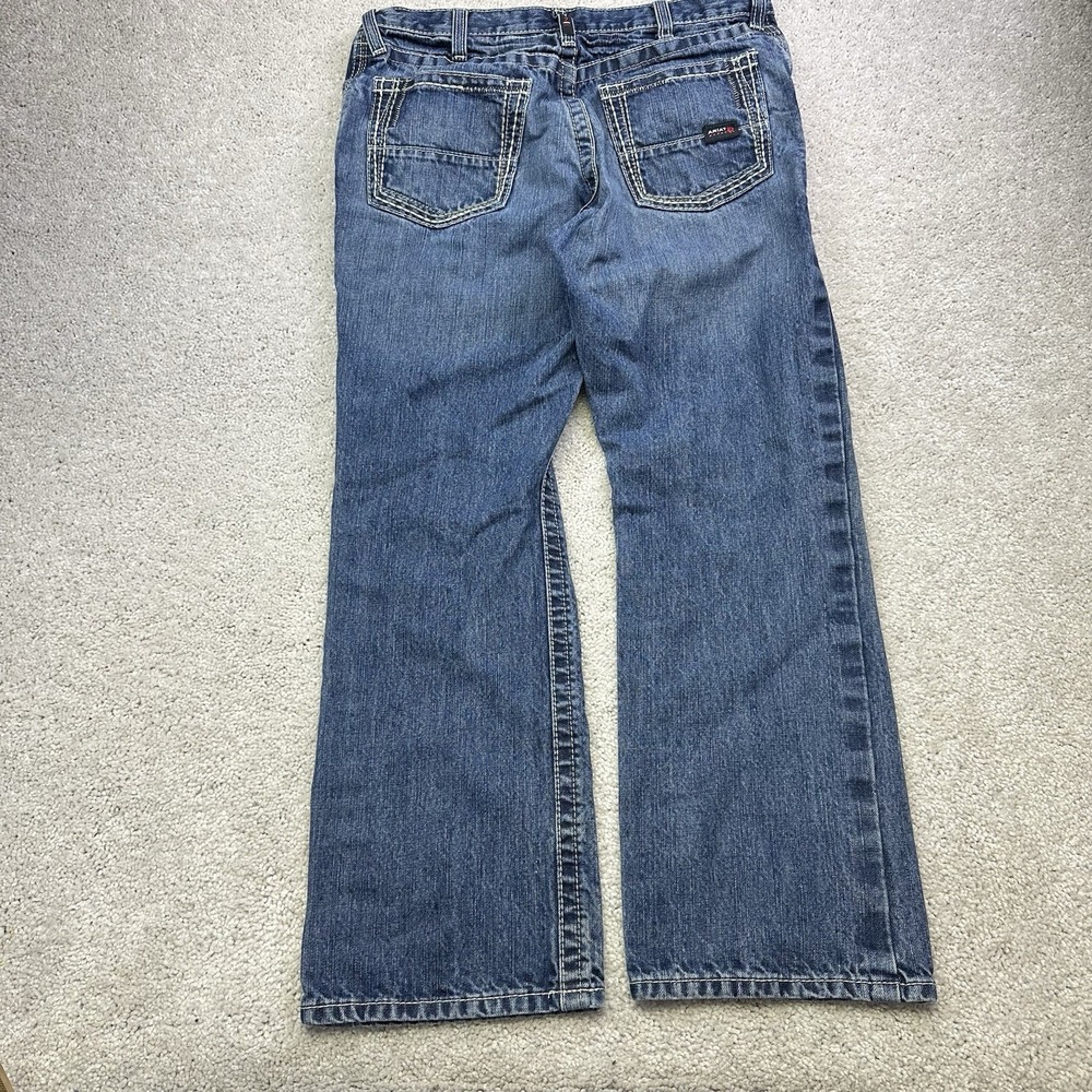 Ariat FR Low Rise M4 Boot Cut Jeans Men's Size 34x30 CAT2 Denim Flame Resistant